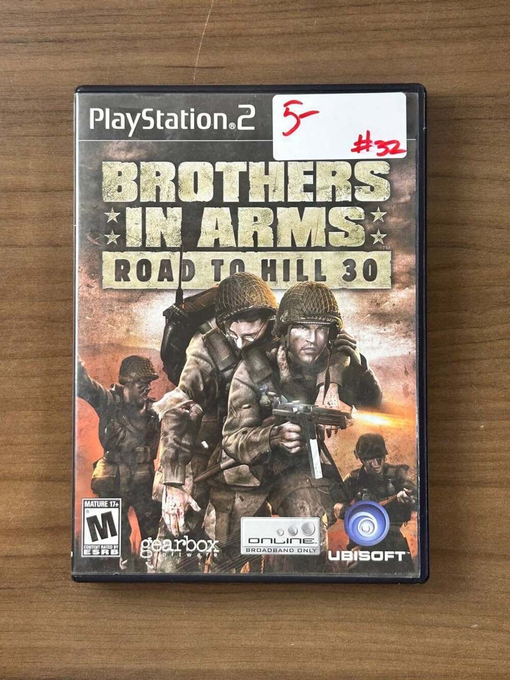 Brothers in Arms Road to Hill 30 PS2 PlayStation 2 Game Case Manual Ubisoft